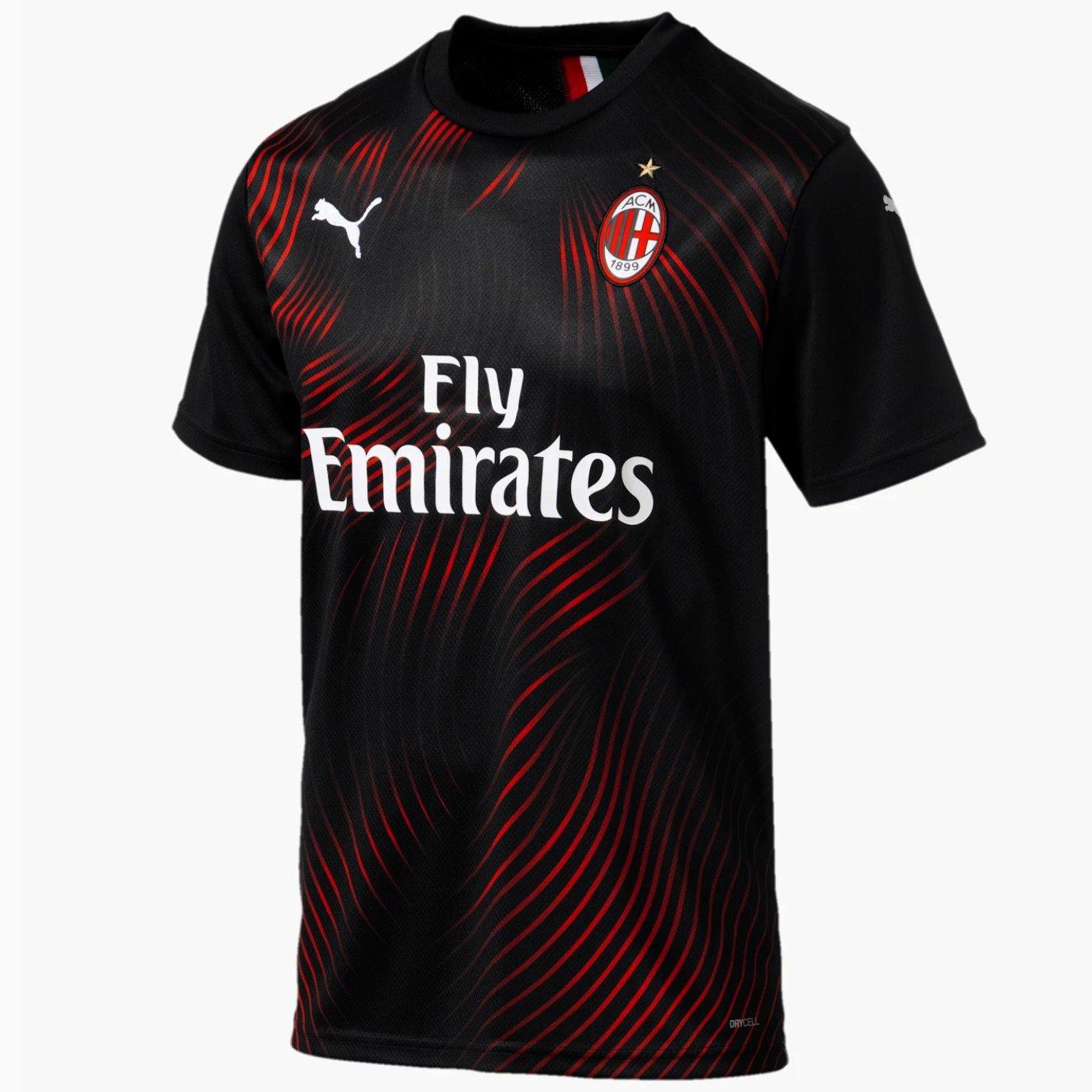 Close up of AC Milan jersey 2019/20 Stock Photo - Alamy