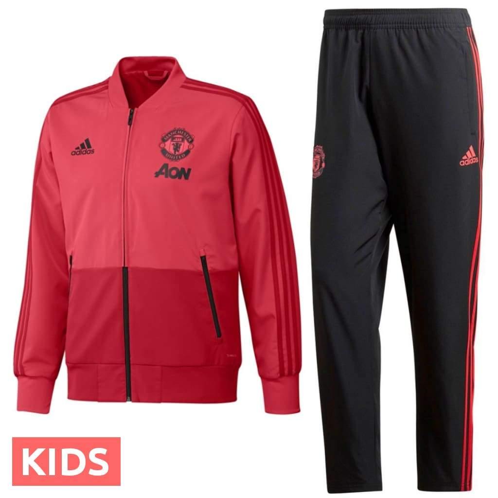 Man united hot sale kids tracksuit