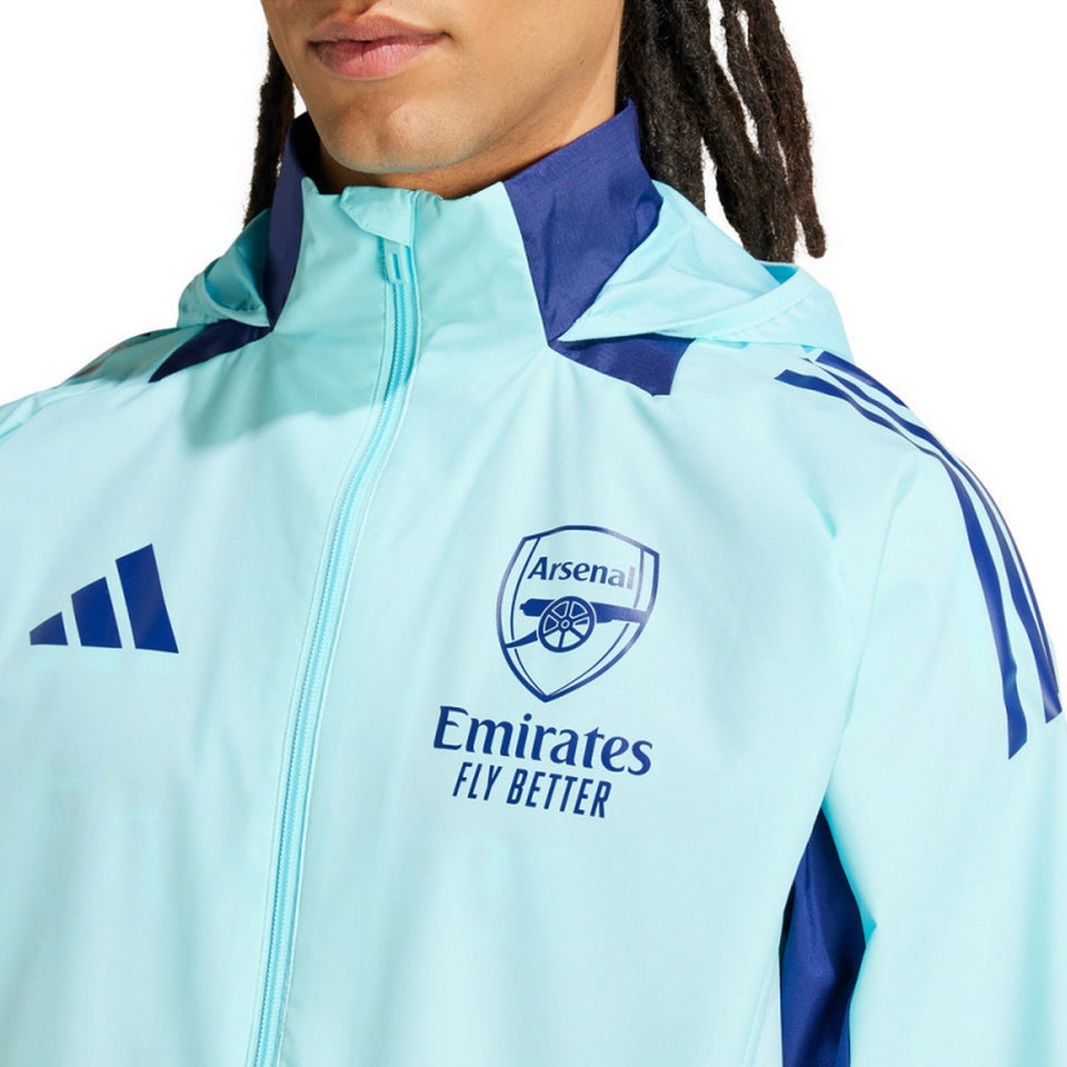 Arsenal FC soccer training rain jacket 2024/25 - Adidas