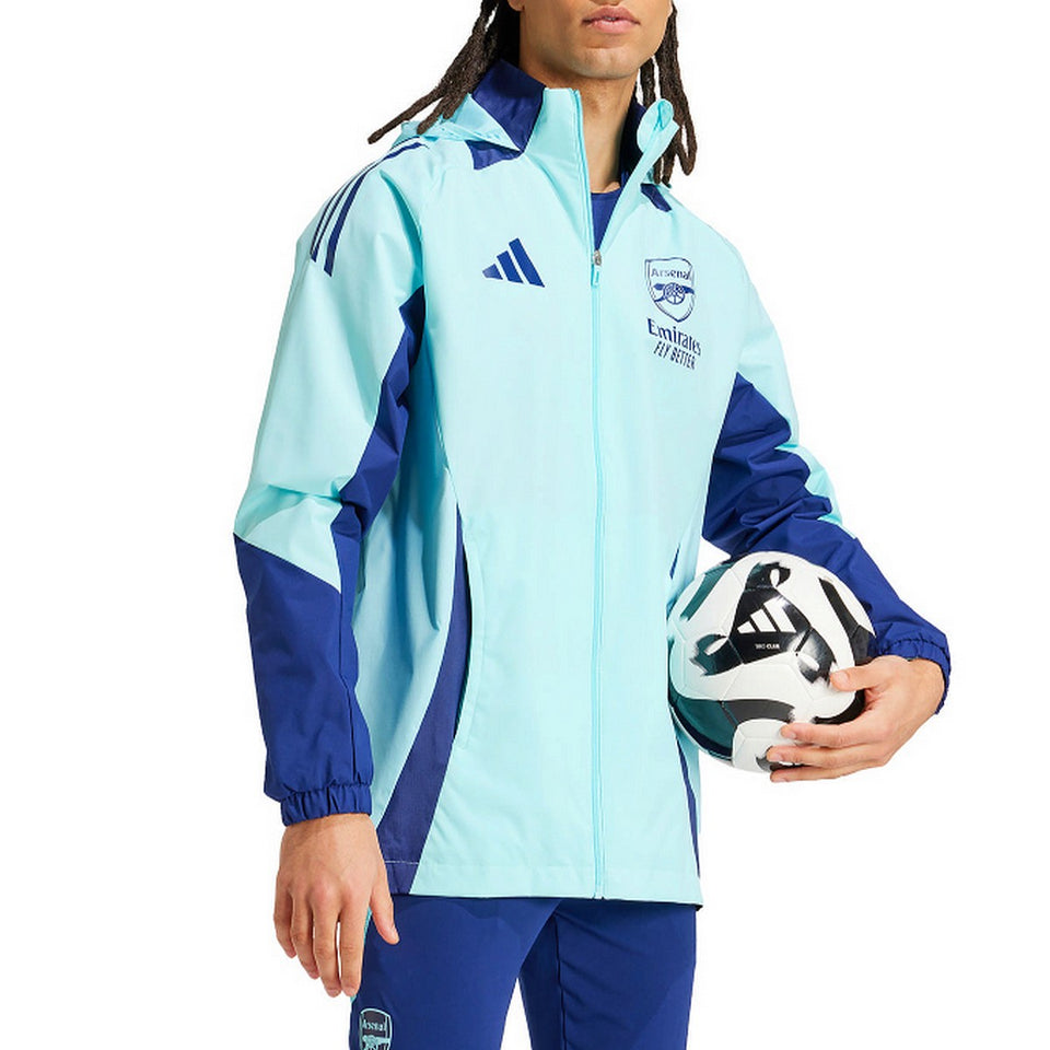 Arsenal FC soccer training rain jacket 2024/25 - Adidas