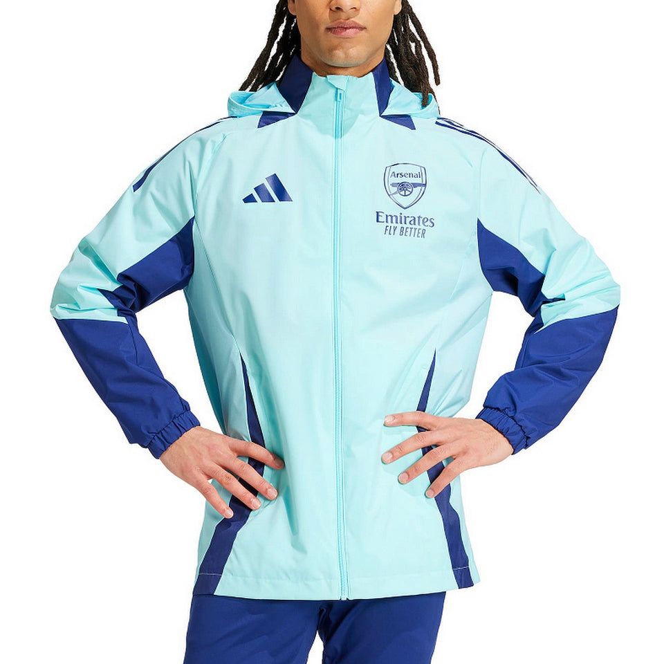 Arsenal FC soccer training rain jacket 2024/25 - Adidas