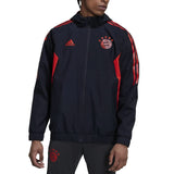 Bayern Munich soccer training rain jacket 2022/23 black - Adidas