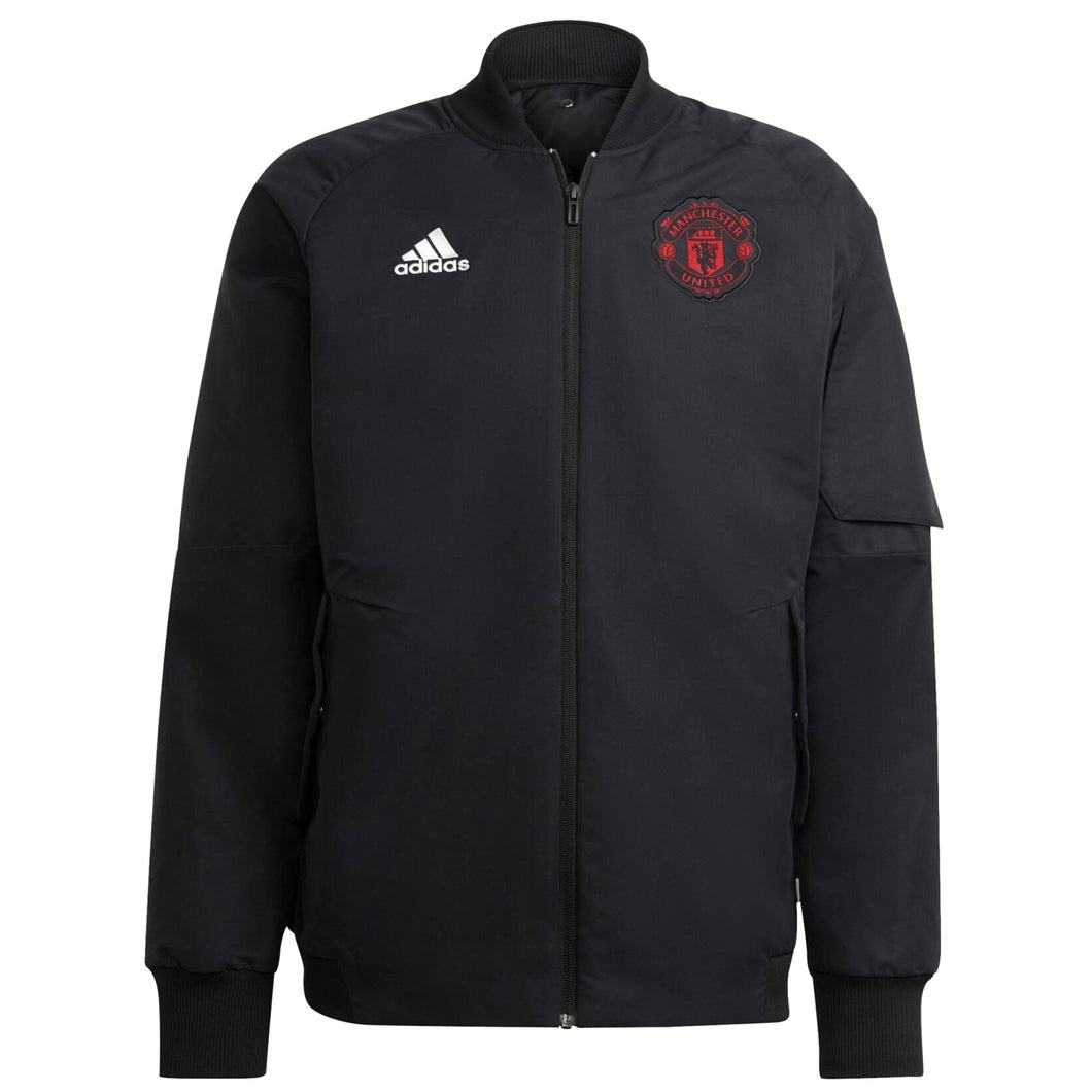 Manchester United black light padded bomber jacket 2023 - Adidas