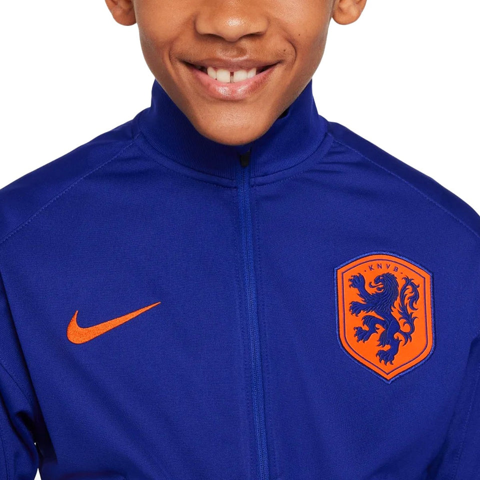 Kids - Netherlands training presentation soccer tracksuit 2024/25 - Nike