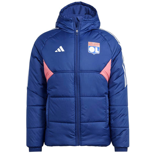 Olympique Lyon winter training bench jacket 2023/24 - Adidas