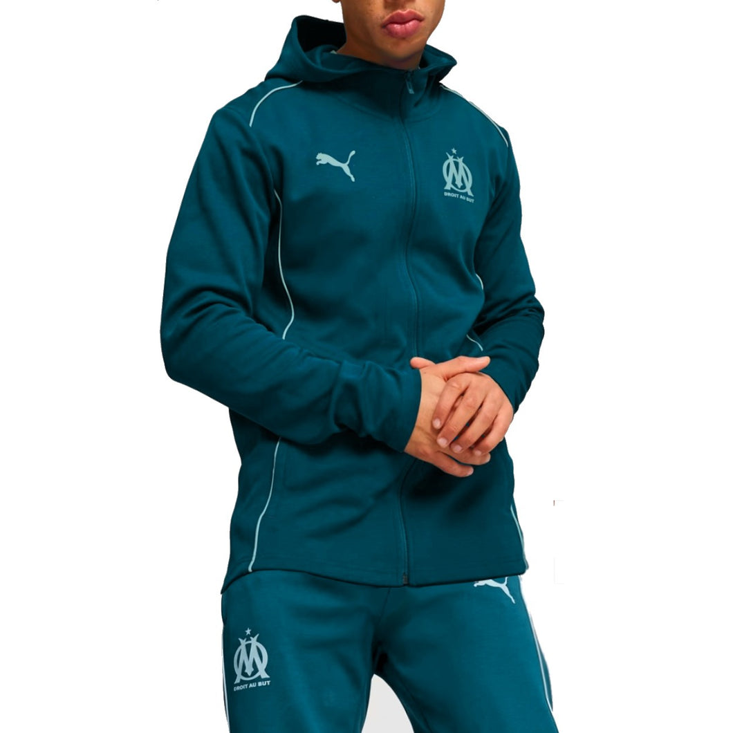 Olympique Marseille Casual hooded presentation tracksuit 2024/25 - Puma