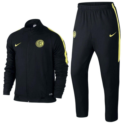 Fc Inter Black Presentation Soccer Tracksuit 2015/16 - Nike - SoccerTracksuits.com