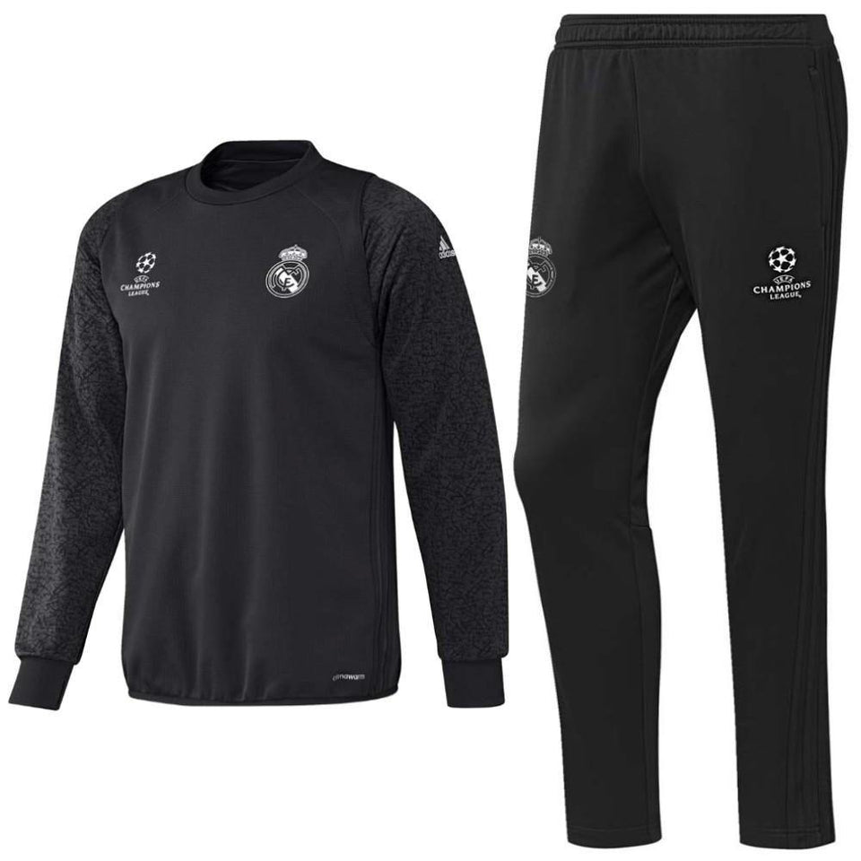 weduwe efficiënt bericht Real Madrid Ucl Sweat Training Soccer Tracksuit 2016/17 Carbon - Adidas –  SoccerTracksuits.com