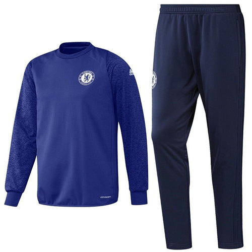 Chelsea Cups Blue Training Sweat Soccer Tracksuit 2016/17 - Adidas - SoccerTracksuits.com