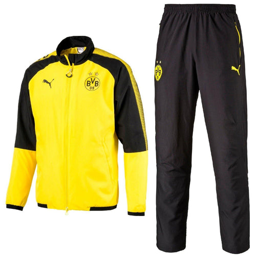 Bvb Borussia Dortmund Leisure Presentation Soccer Tracksuit 2017/18 - Puma - SoccerTracksuits.com