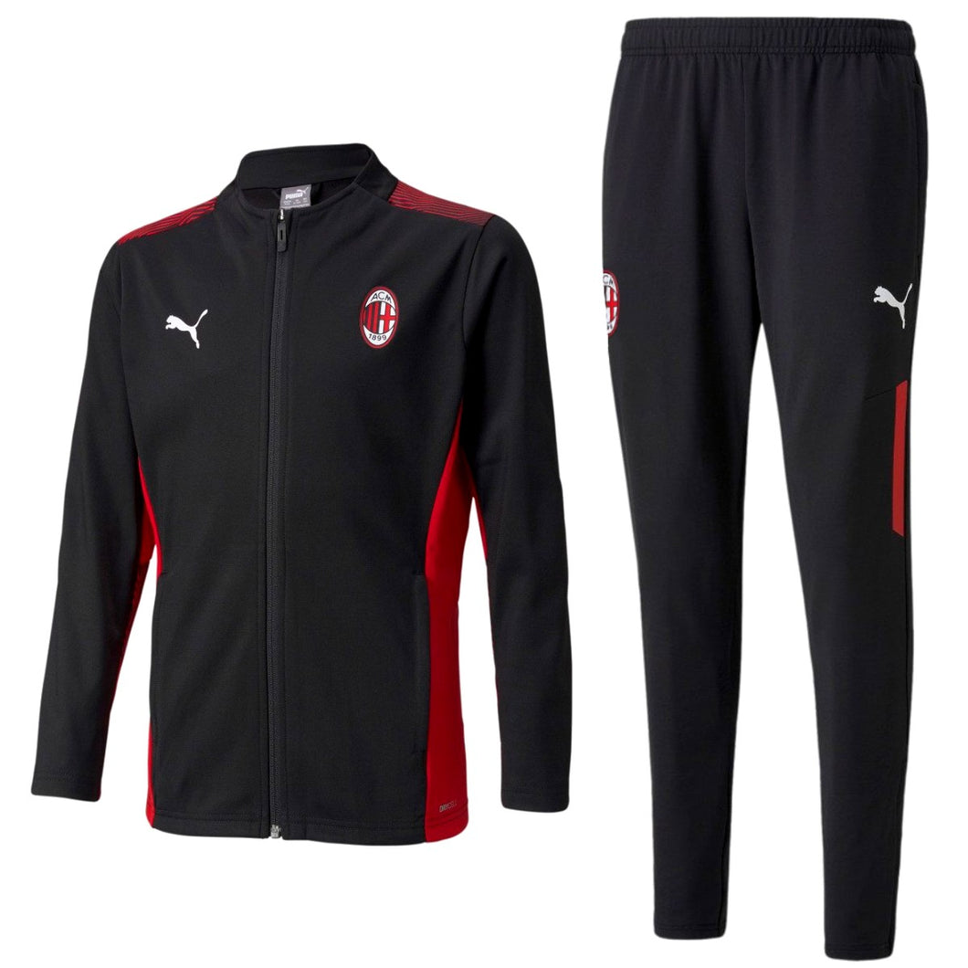 AC Milan soccer black training bench tracksuit 2022/23 - Puma