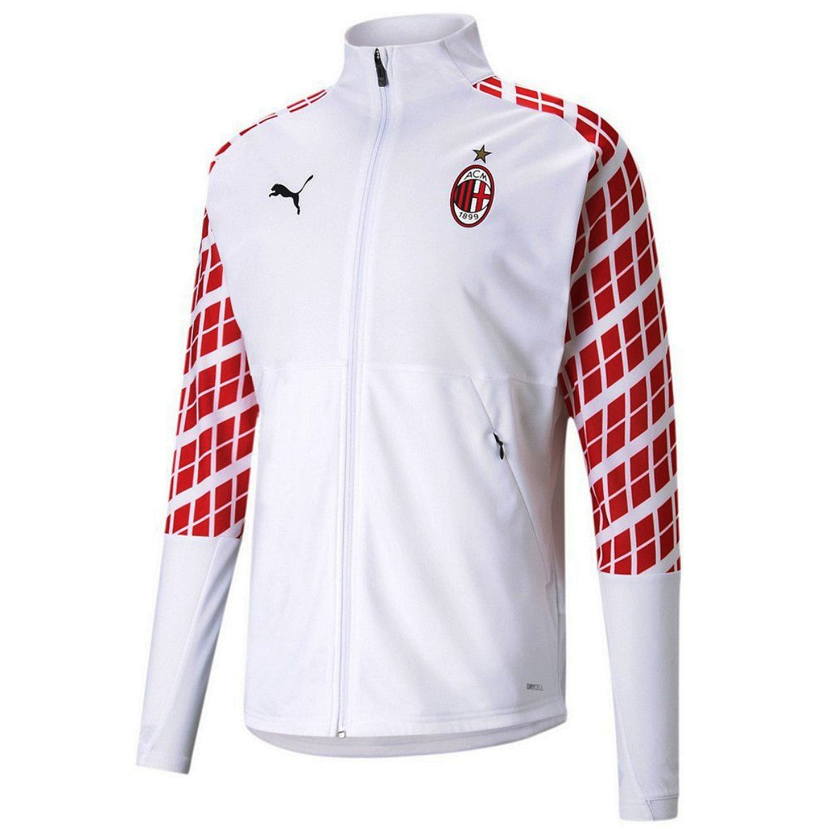 AC MILAN FOOTBALL SOCCER JACKET COAT TRAINING LOTTO WHITE RED #LOTTO # ACMilan in 2023