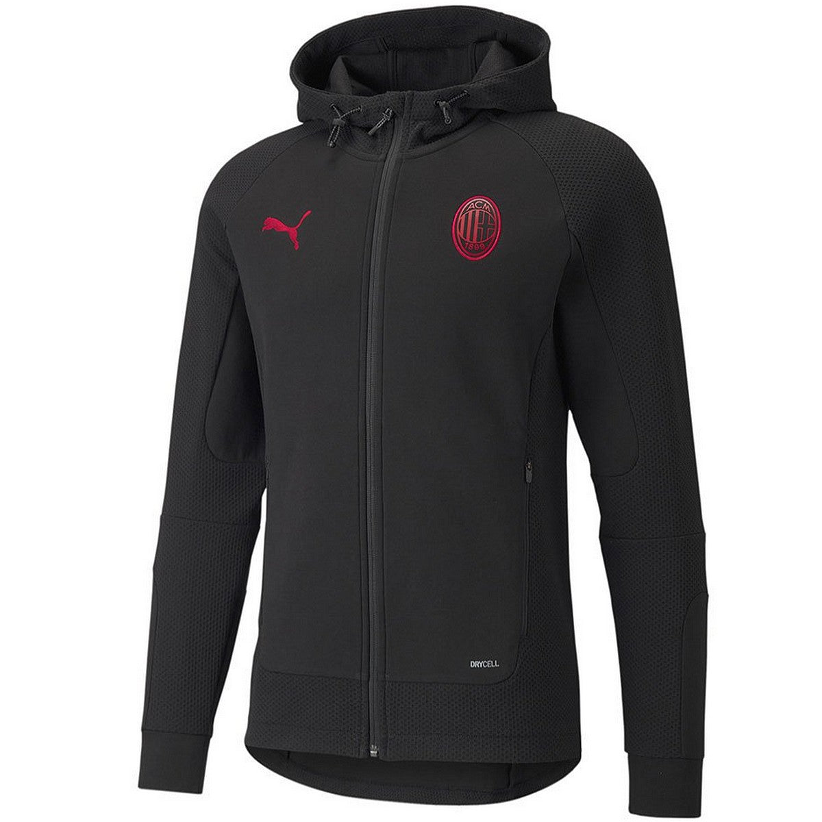Puma A.C. Milan Football Training Jacket For Men (Grey, S)