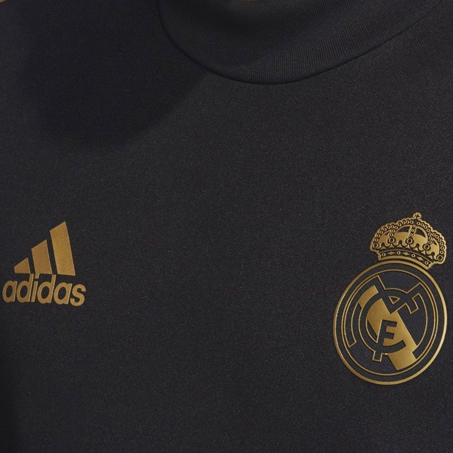 Real Madrid black/grey hooded training technical tracksuit 2020/21 - Adidas