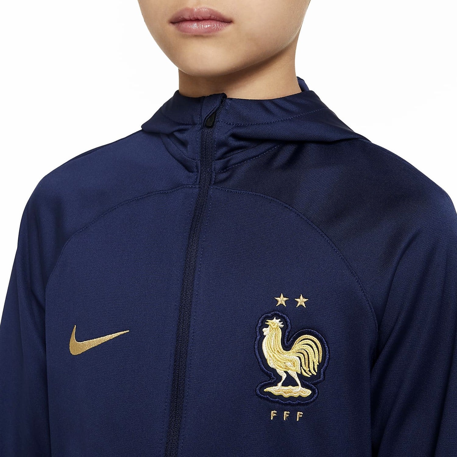 Kids - France hooded training presentation tracksuit 2022/23 - Nike ...