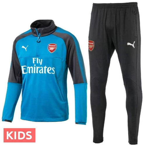 Kids - Arsenal FC blue Technical Training Soccer Tracksuit 2017/18 - Puma - SoccerTracksuits.com