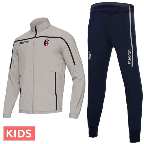 Kids - Bologna FC presentation soccer tracksuit 2018/19 - Macron - SoccerTracksuits.com