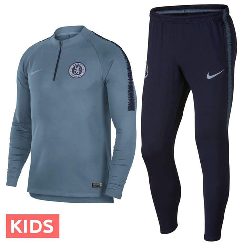 Kids - Chelsea UCL training technical soccer tracksuit 2018/19 - Nike - SoccerTracksuits.com