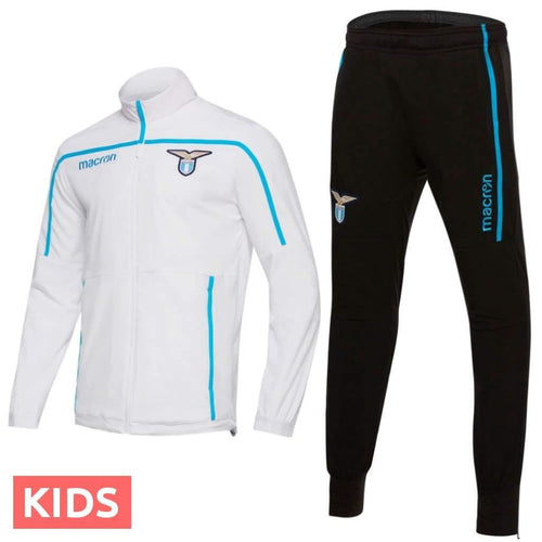 Kids - SS Lazio training presentation soccer tracksuit 2018/19 - Macron - SoccerTracksuits.com