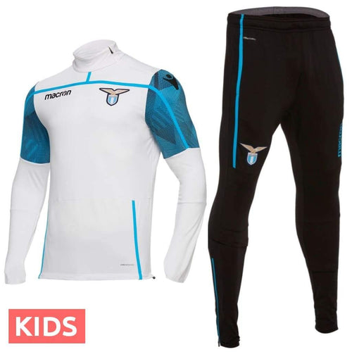 Kids - SS Lazio training technical soccer tracksuit 2018/19 - Macron - SoccerTracksuits.com