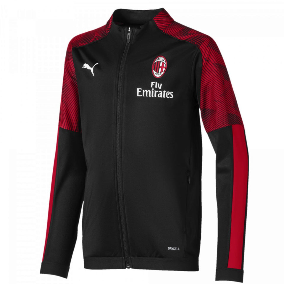 AC Milan Casual hooded presentation tracksuit 2023/24 red/black - Puma –