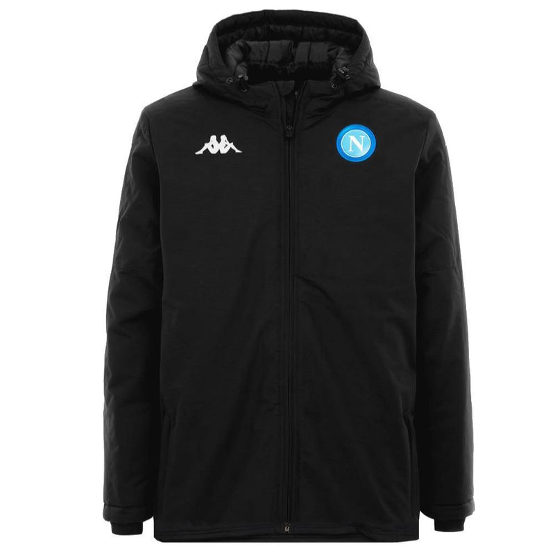 SSC Napoli soccer training bench padded jacket 2017/18 - Kappa –